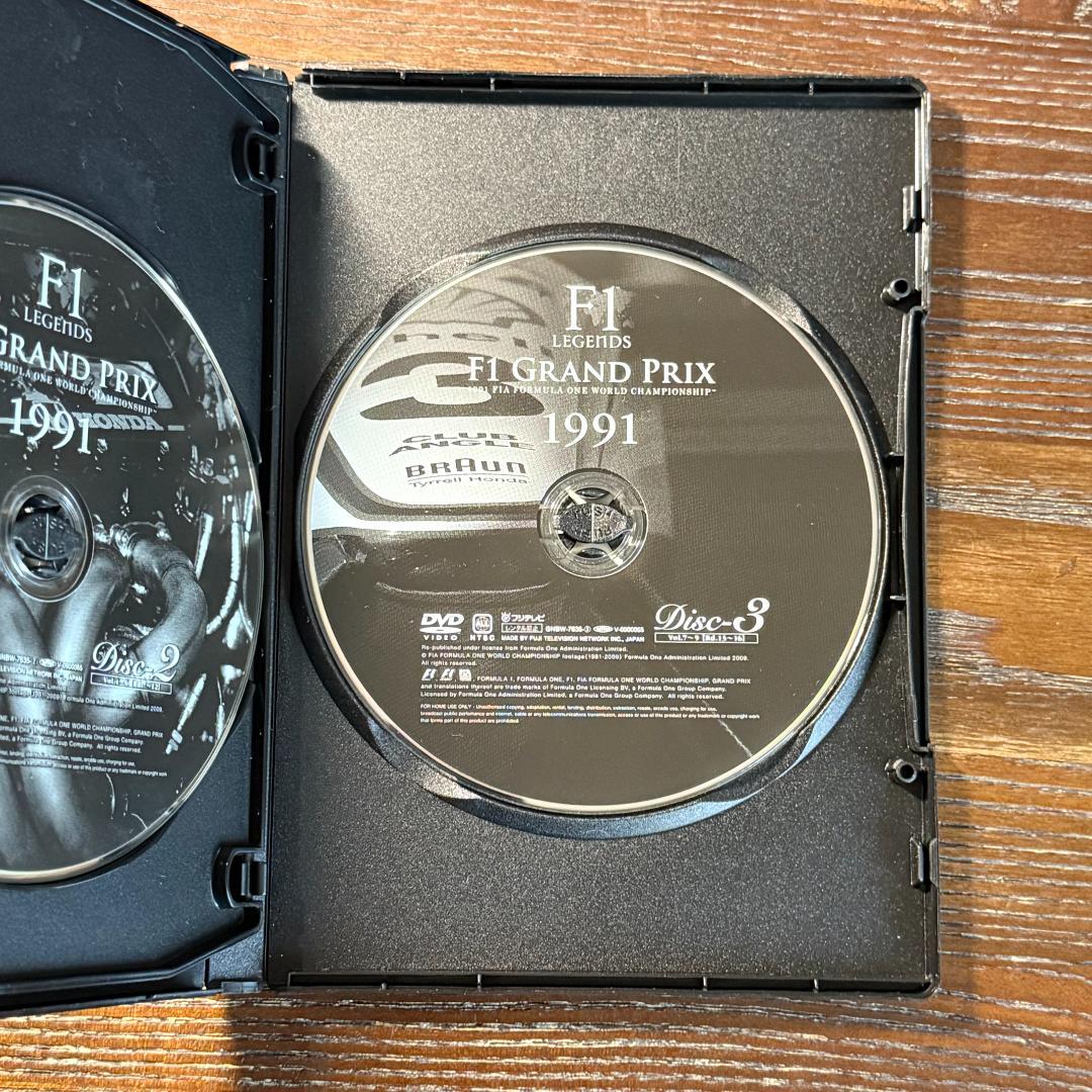 F1 LEGENDS F1 GRAND PRIX 1991 DVD 3枚組