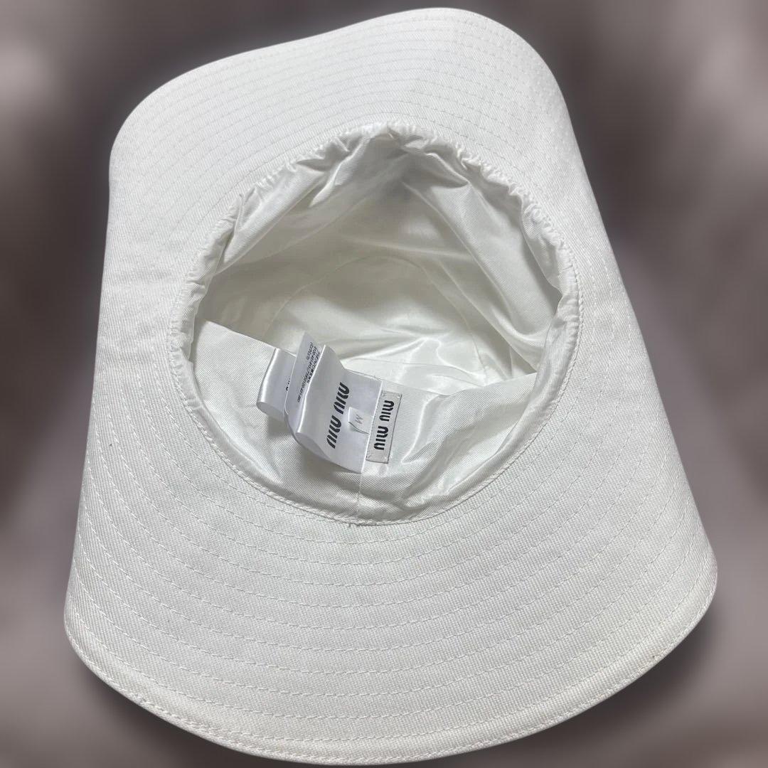 MIU MIU バケットハット ホワイト