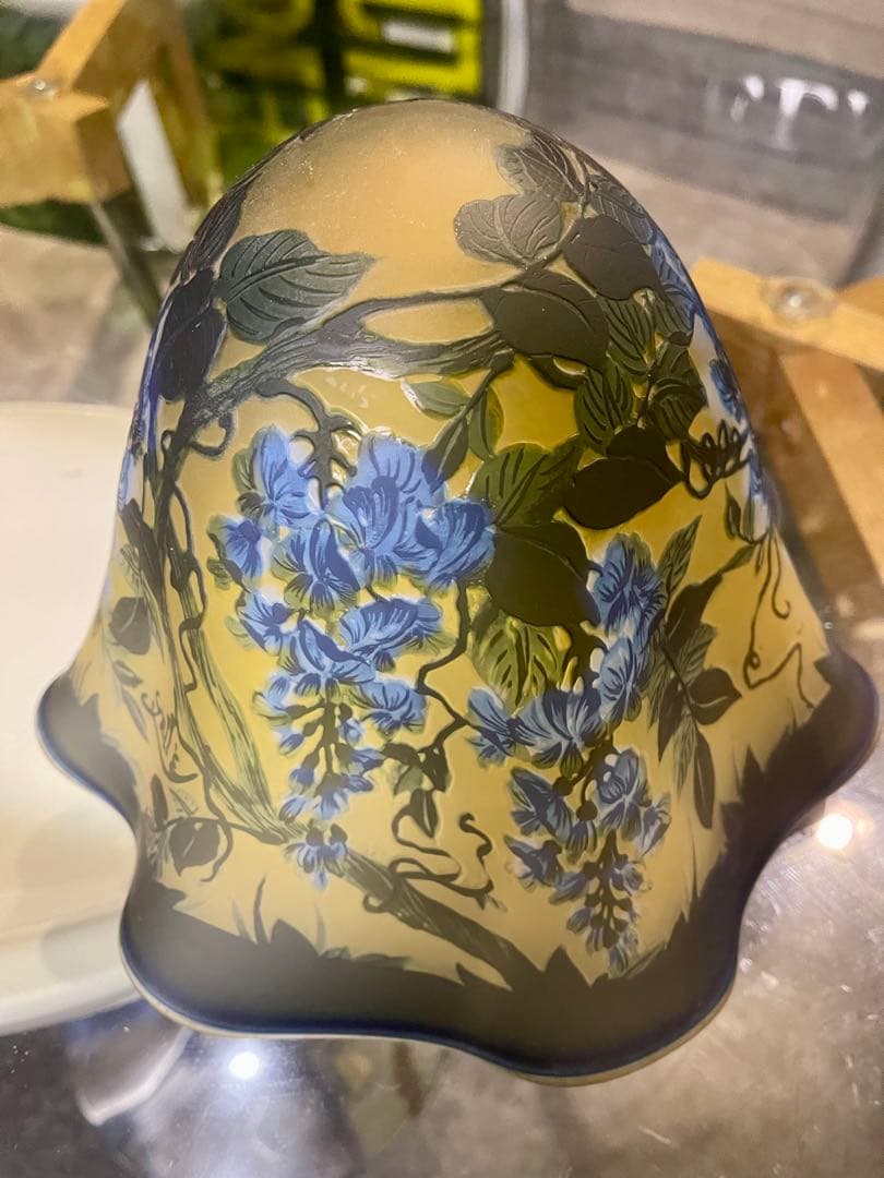 エミール ガレ？ ガレ風？ ルームランプシェード アンティーク 美術品