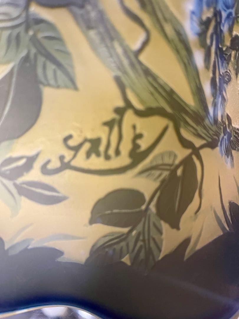 エミール ガレ？ ガレ風？ ルームランプシェード アンティーク 美術品