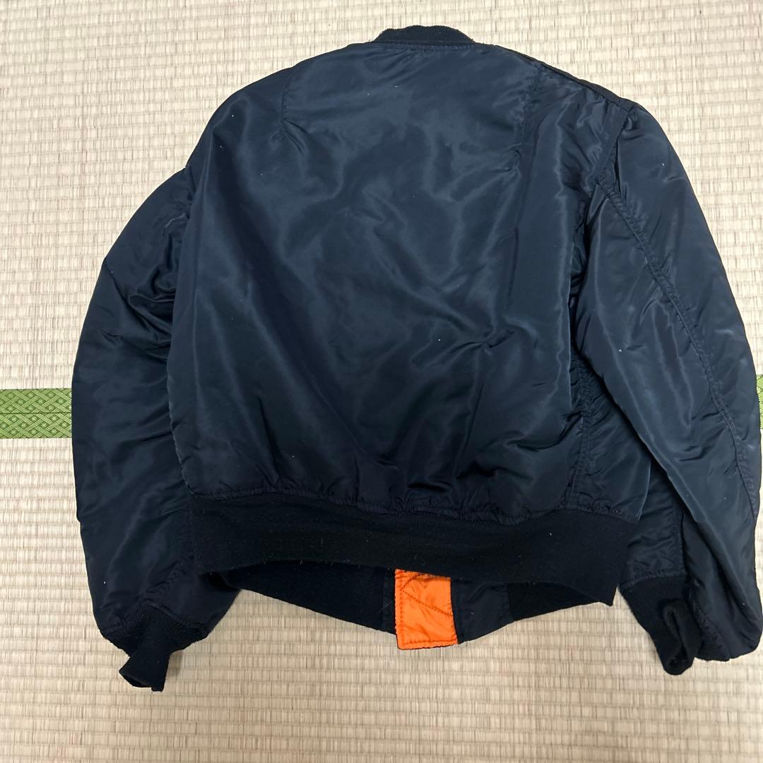 MA-1 ブラックジャケット　アルファ社　希少な80〜90年代モデル　美品