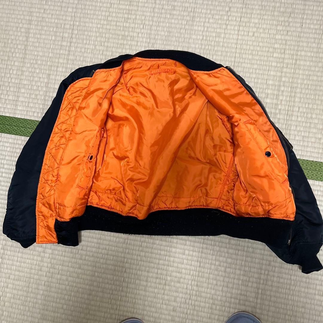 MA-1 ブラックジャケット　アルファ社　希少な80〜90年代モデル　美品