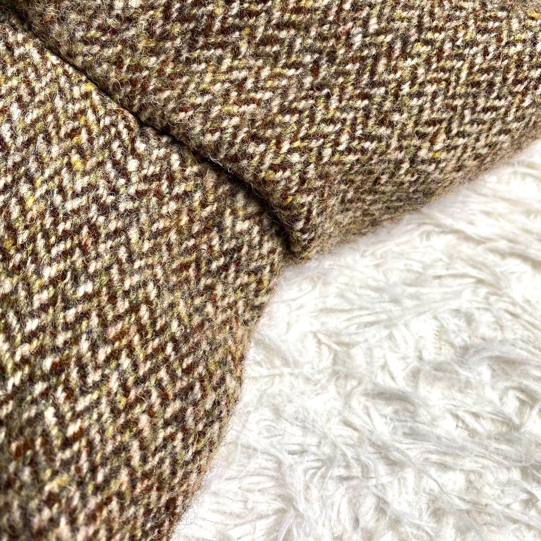 良品✨ハリスツイード テーラード くるみボタン ヘリンボーン Alexandre