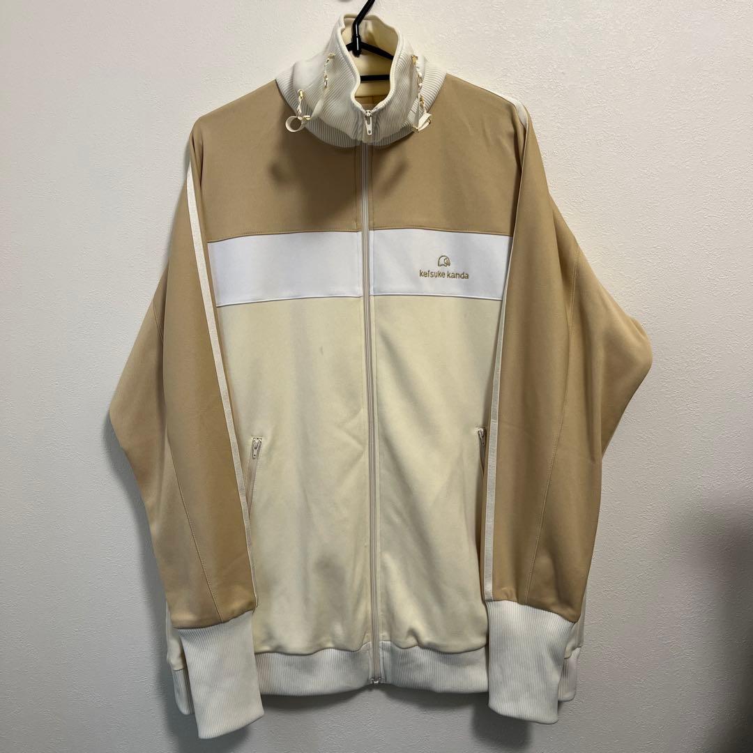 keisuke kanda ジャージミーツマスク ジャージ上　ベージュ/ホワイト