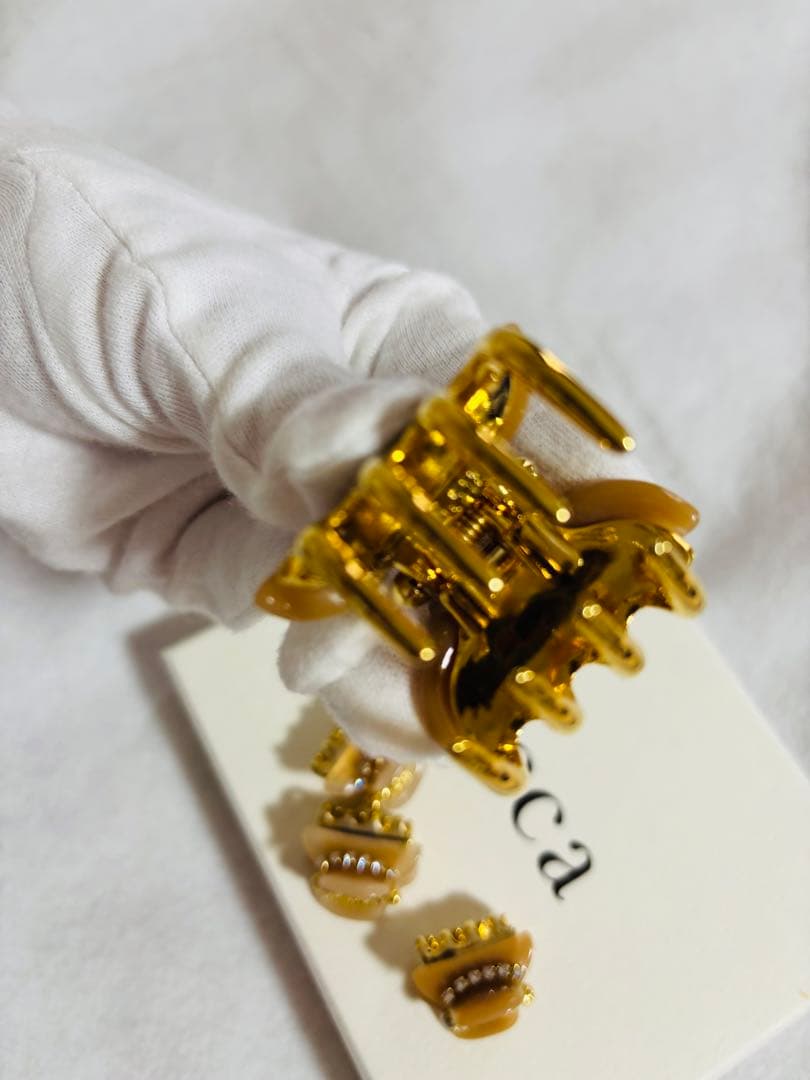 【美品】アッカ acca クリップ 4つセット ベージュ