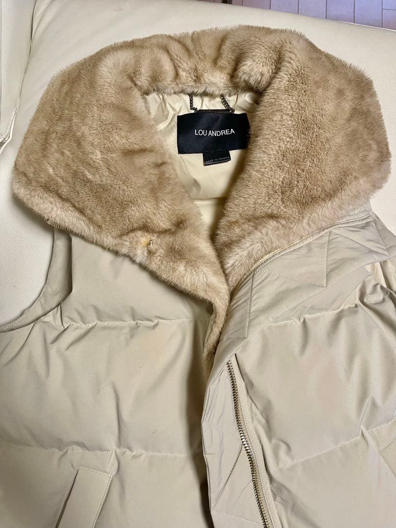 LOU ANDREAルーアンドレアFAKE MINKVEST新品タグ★9.9万円