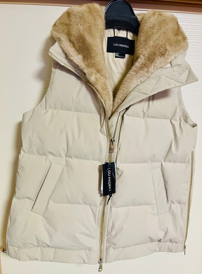 LOU ANDREAルーアンドレアFAKE MINKVEST新品タグ★9.9万円