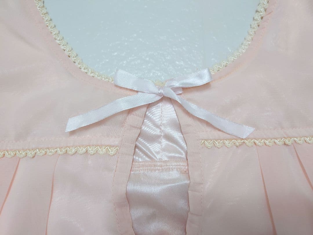 2000s 希少 LIZLISA コーラルピンク シフォンフリルチュニック