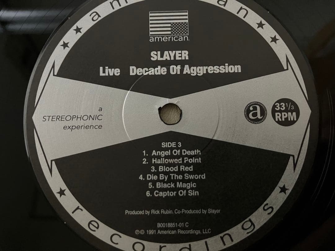 【2LP】SLAYER - Decade Of Aggression〈LIVE〉