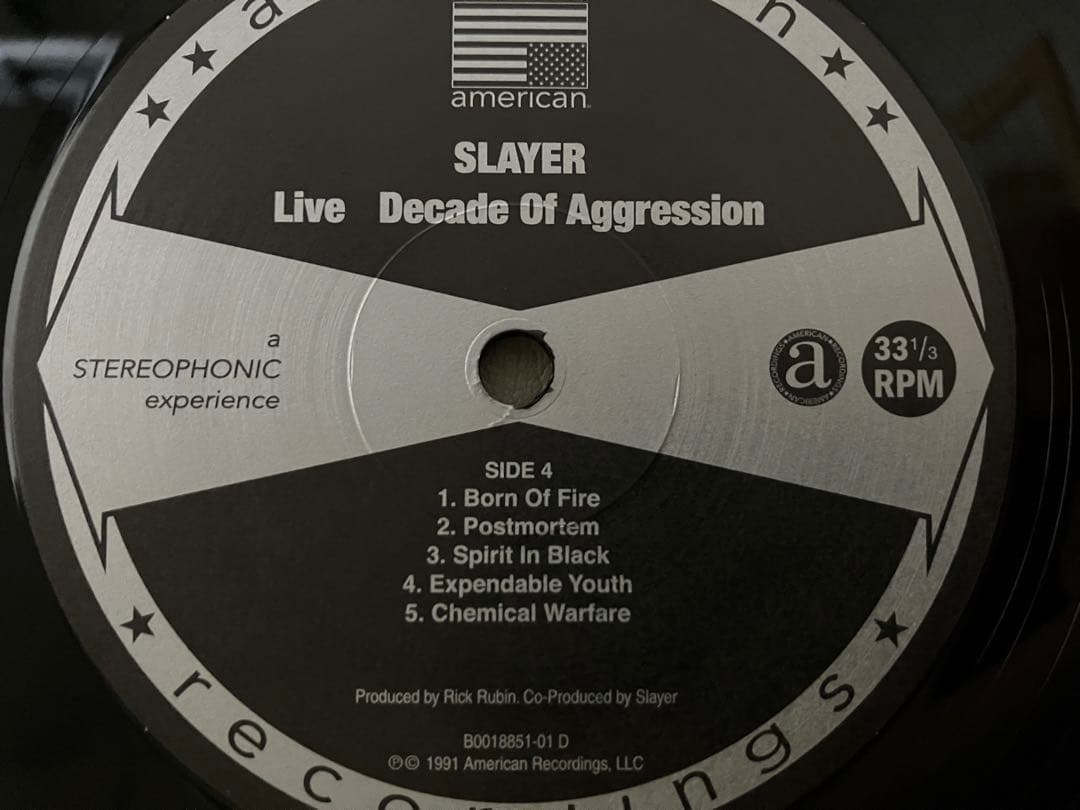 【2LP】SLAYER - Decade Of Aggression〈LIVE〉