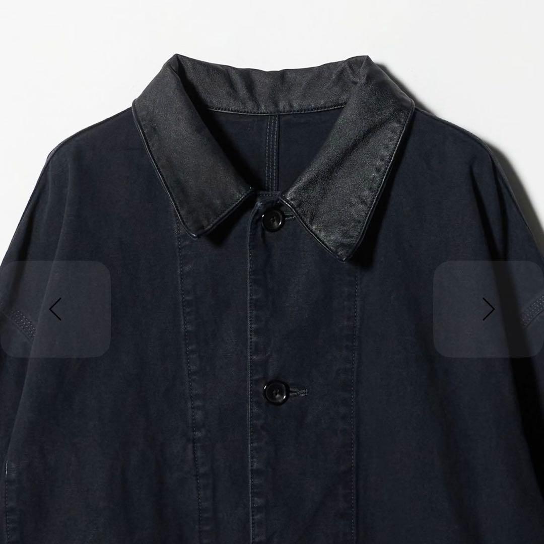 H BEAUTY&YOUTH フェードレザー カバーオール