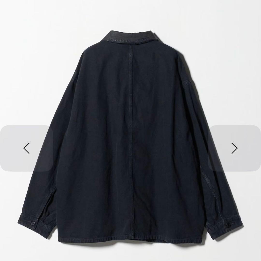 H BEAUTY&YOUTH フェードレザー カバーオール