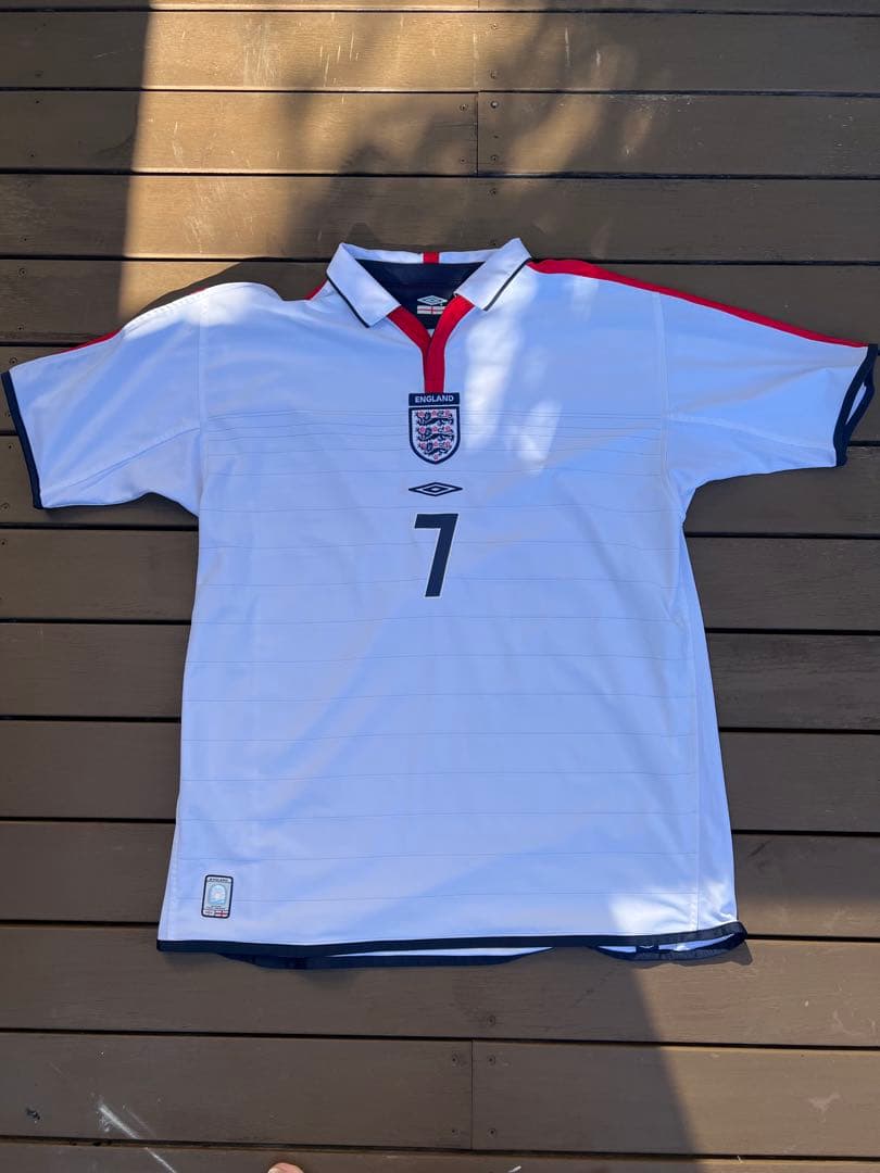 イングランド代表 03-05 ホーム ベッカム ユニフォーム #7 リバーシブル