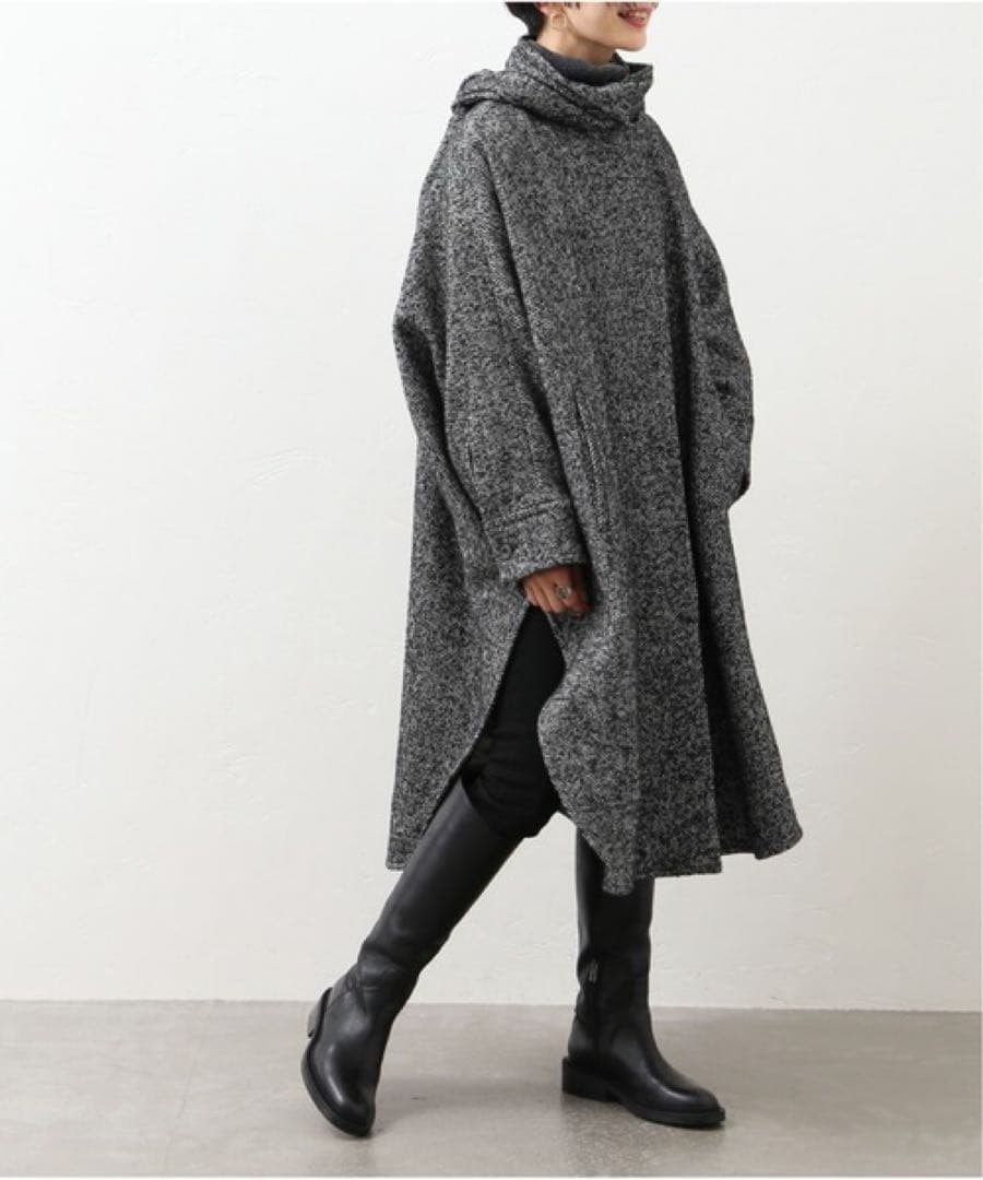 完売品♡ジャーナルスタンダード ウール ヘリンボーンデザインワイドコート