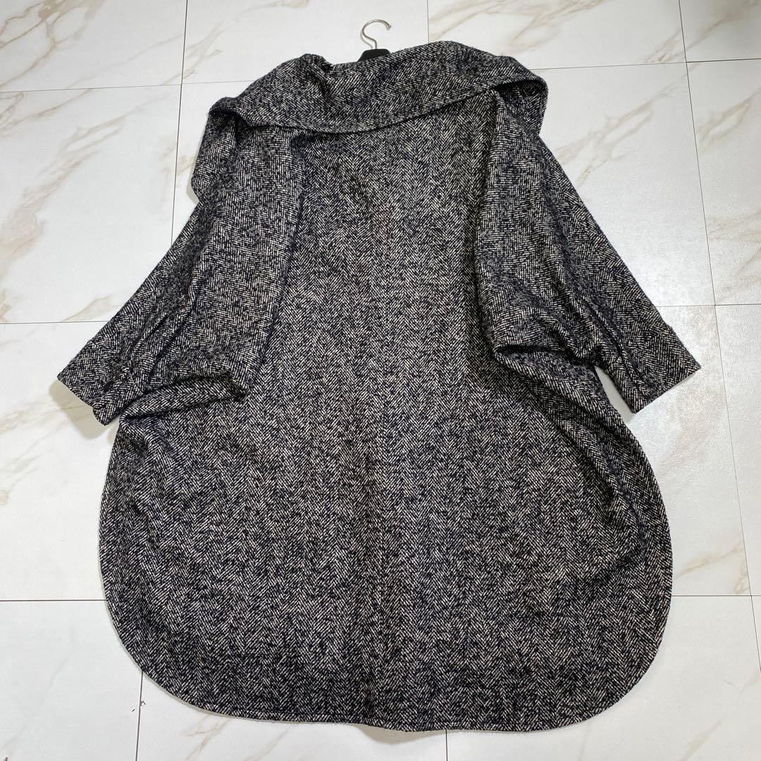 完売品♡ジャーナルスタンダード ウール ヘリンボーンデザインワイドコート