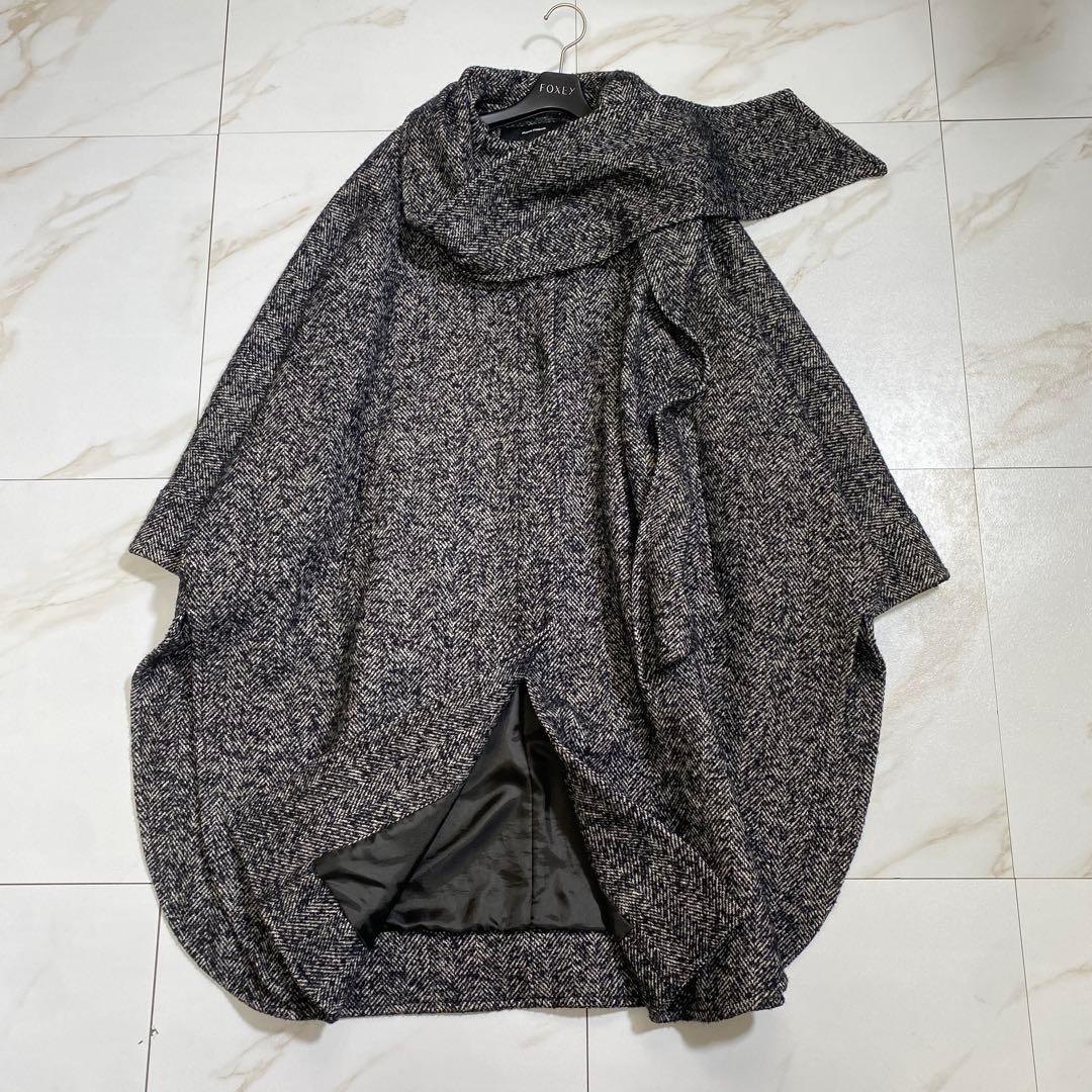 完売品♡ジャーナルスタンダード ウール ヘリンボーンデザインワイドコート