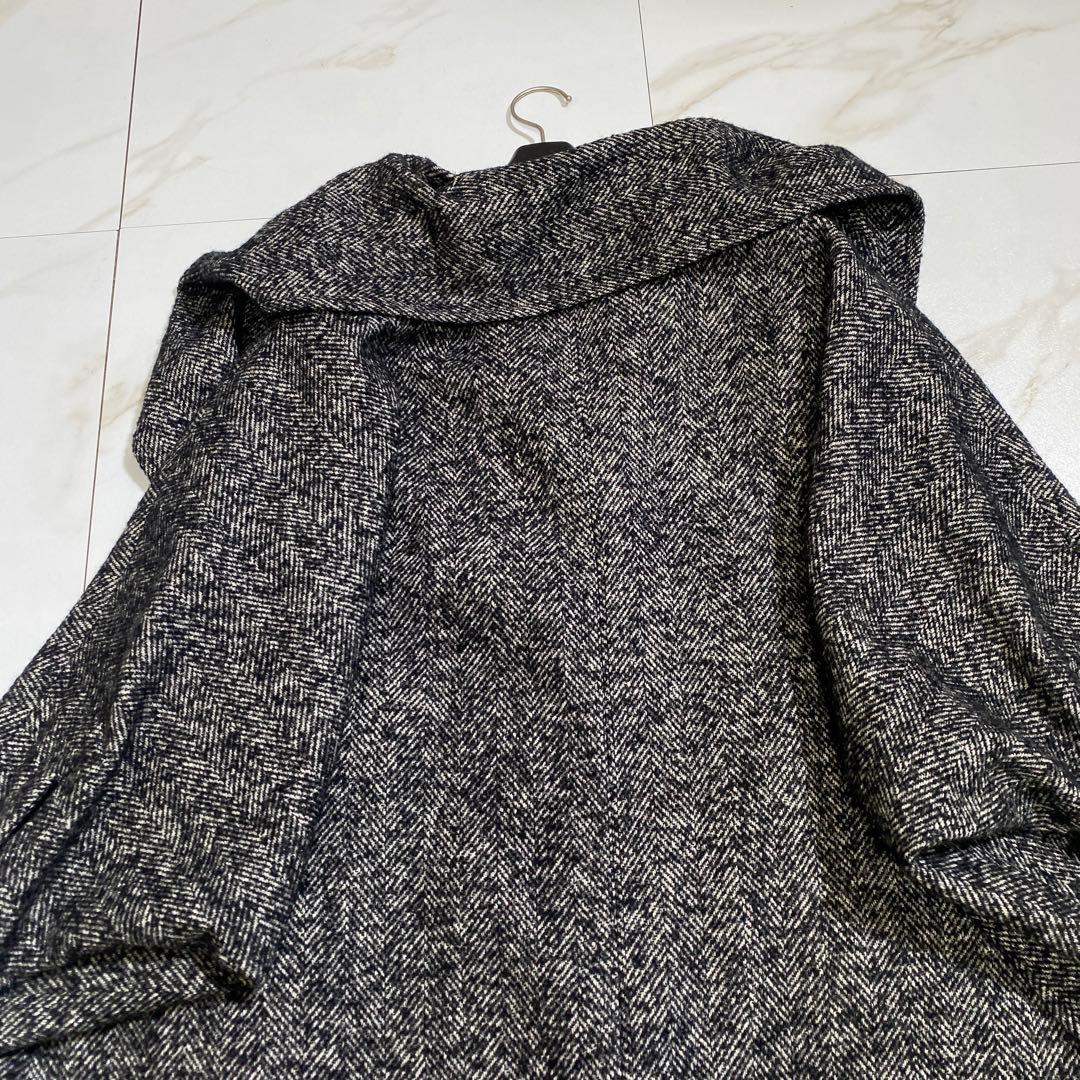 完売品♡ジャーナルスタンダード ウール ヘリンボーンデザインワイドコート