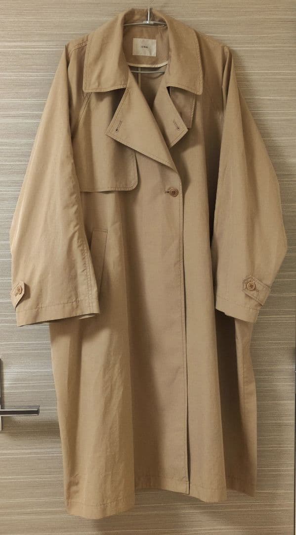 IENA Pe/ポプリンオーバートレンチコート ベージュ 38