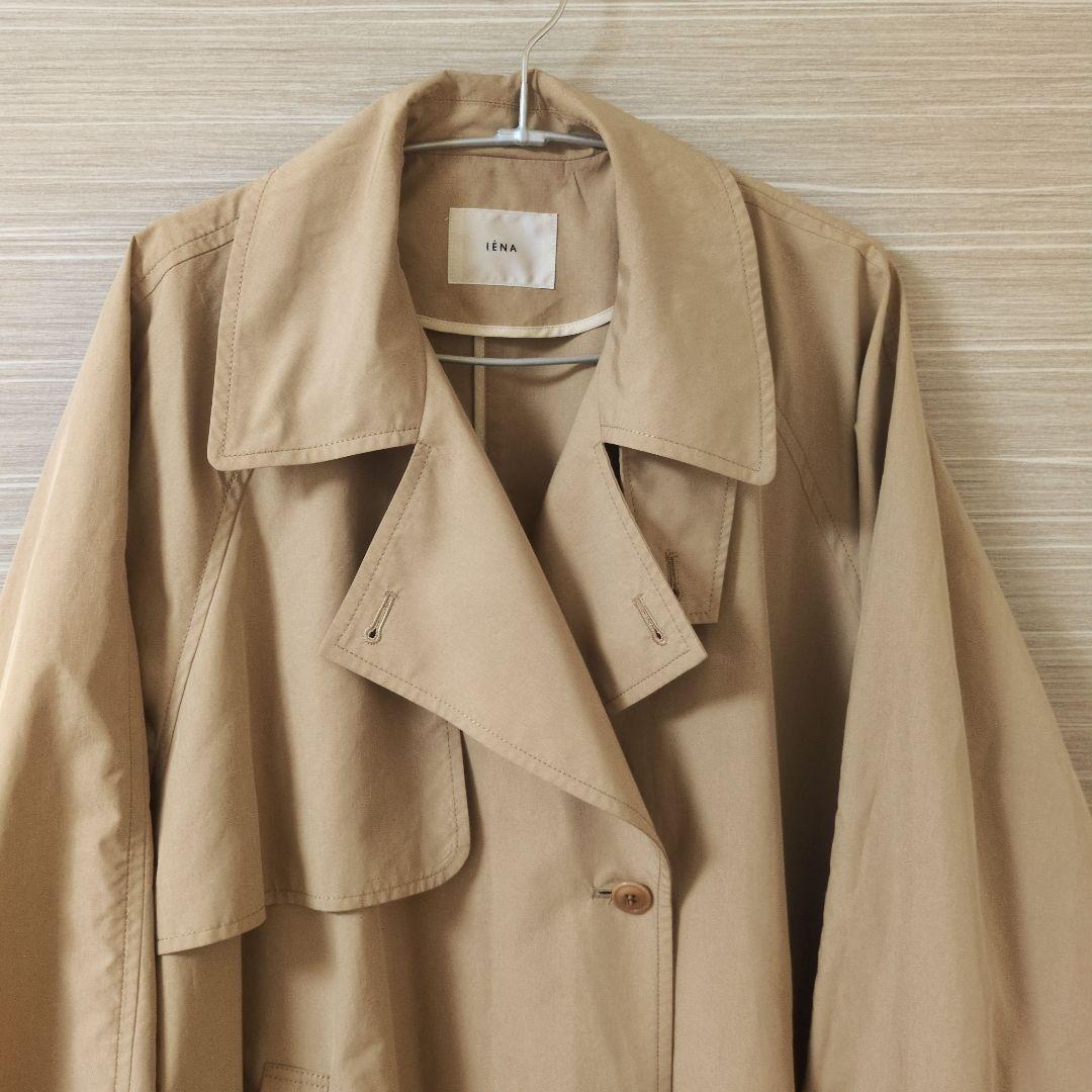 IENA Pe/ポプリンオーバートレンチコート ベージュ 38