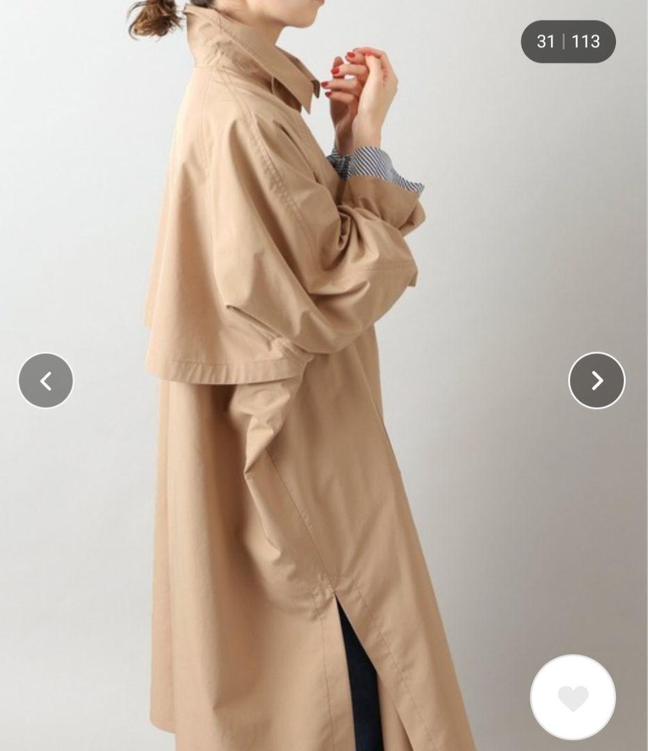 IENA Pe/ポプリンオーバートレンチコート ベージュ 38