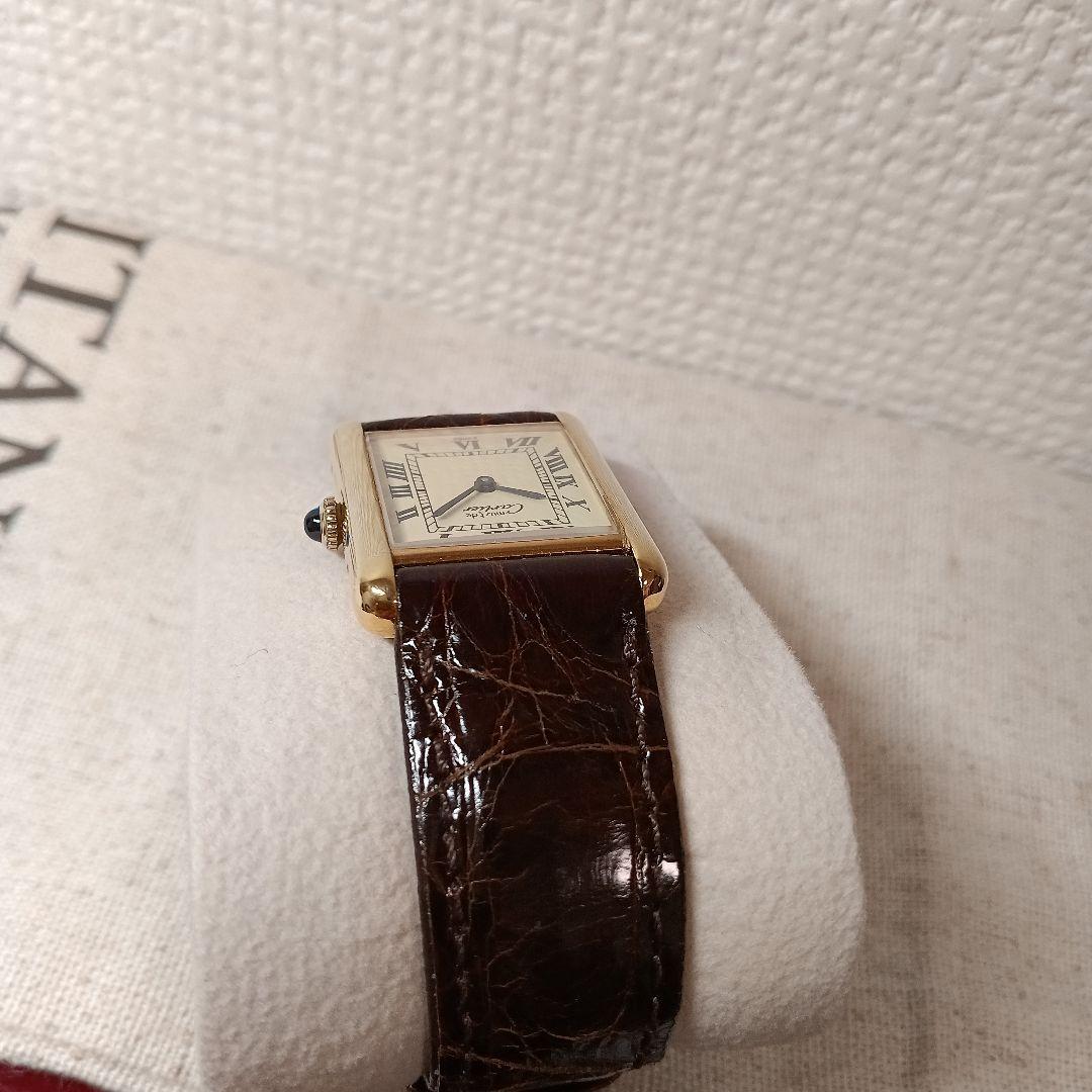 カルティエ　マストタンク　LM　手巻き　ヴェルメイユ　新品仕上げ済　メンズサイズ