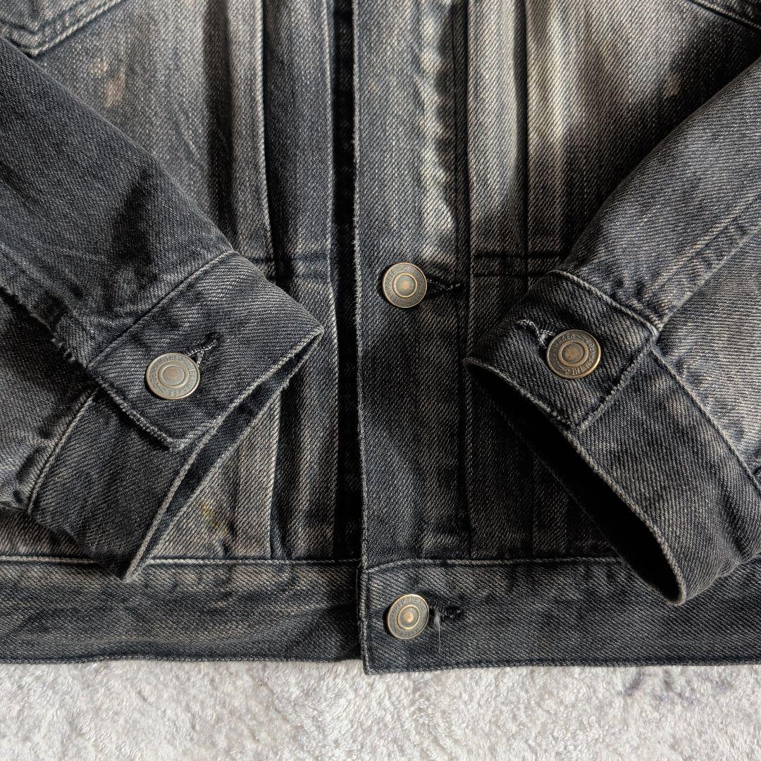 デンハム デニムジャケット Gジャン 2nd ダメージ加工 ブラック M