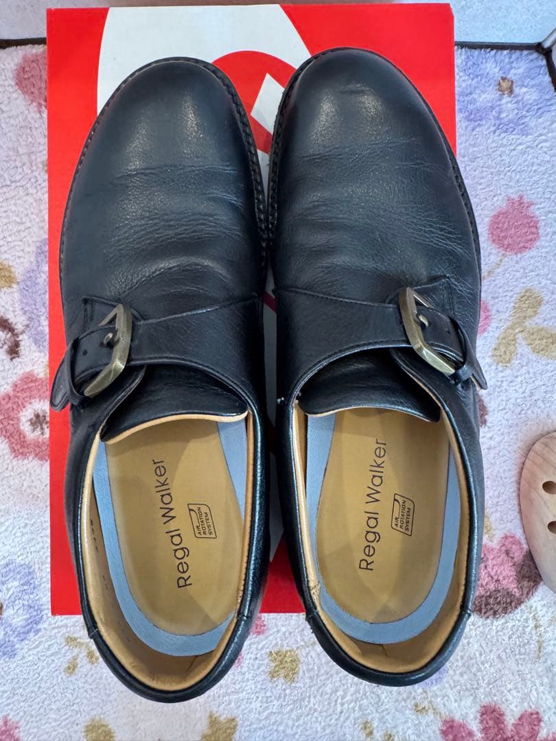 Regal Walker ブラックレザーシューズ25.5cm
