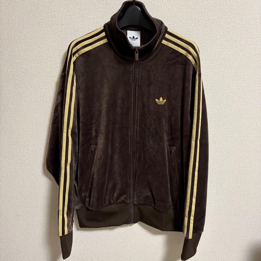 アディダス ファイヤーバード トラックトップ ベロアジャケット