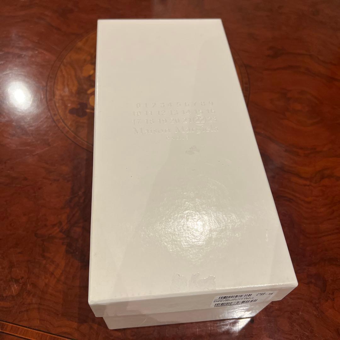 ブラックレザーフラットシューズ