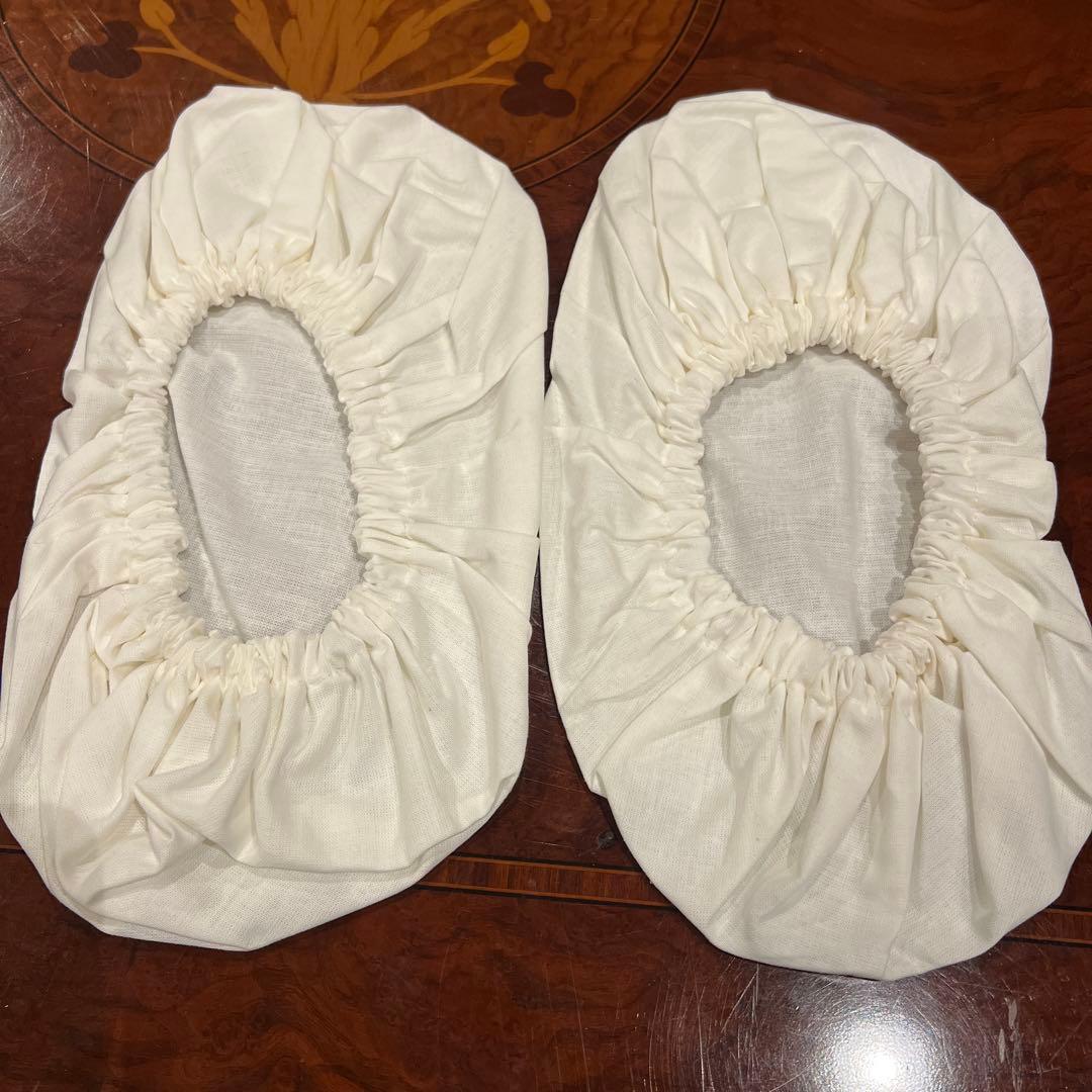 ブラックレザーフラットシューズ