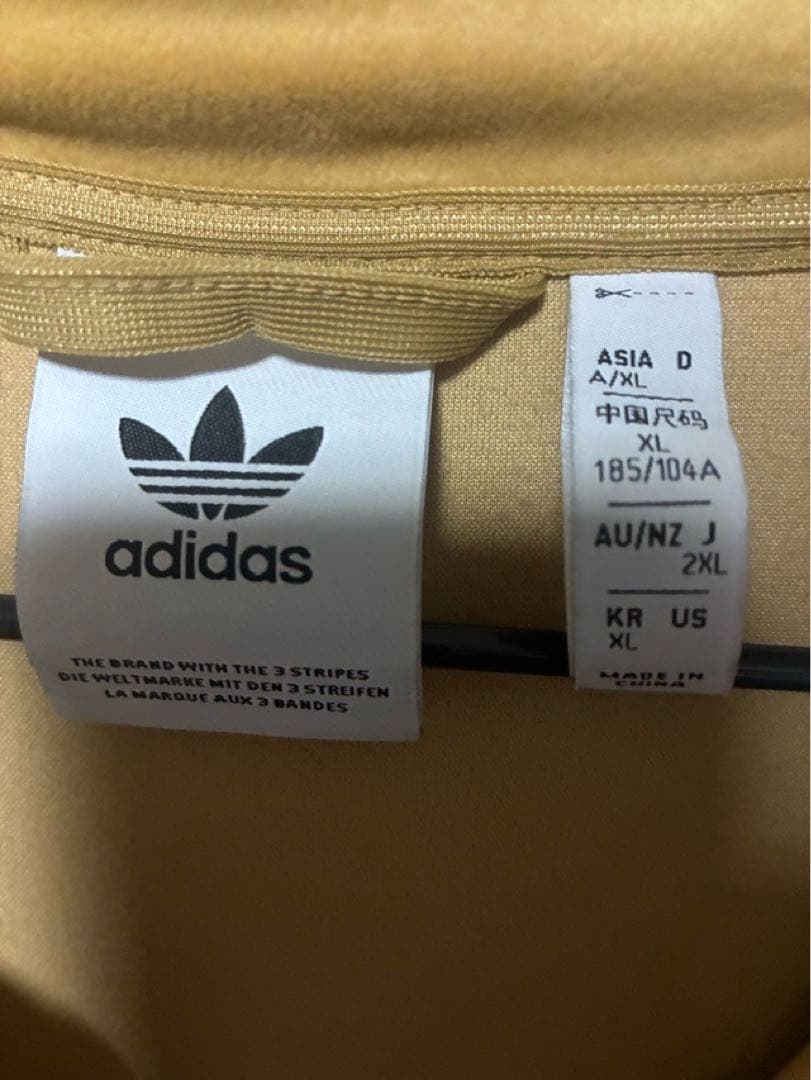 adidas アディダス ベロアジャージ トラックジャケット 2XLサイズ 美品