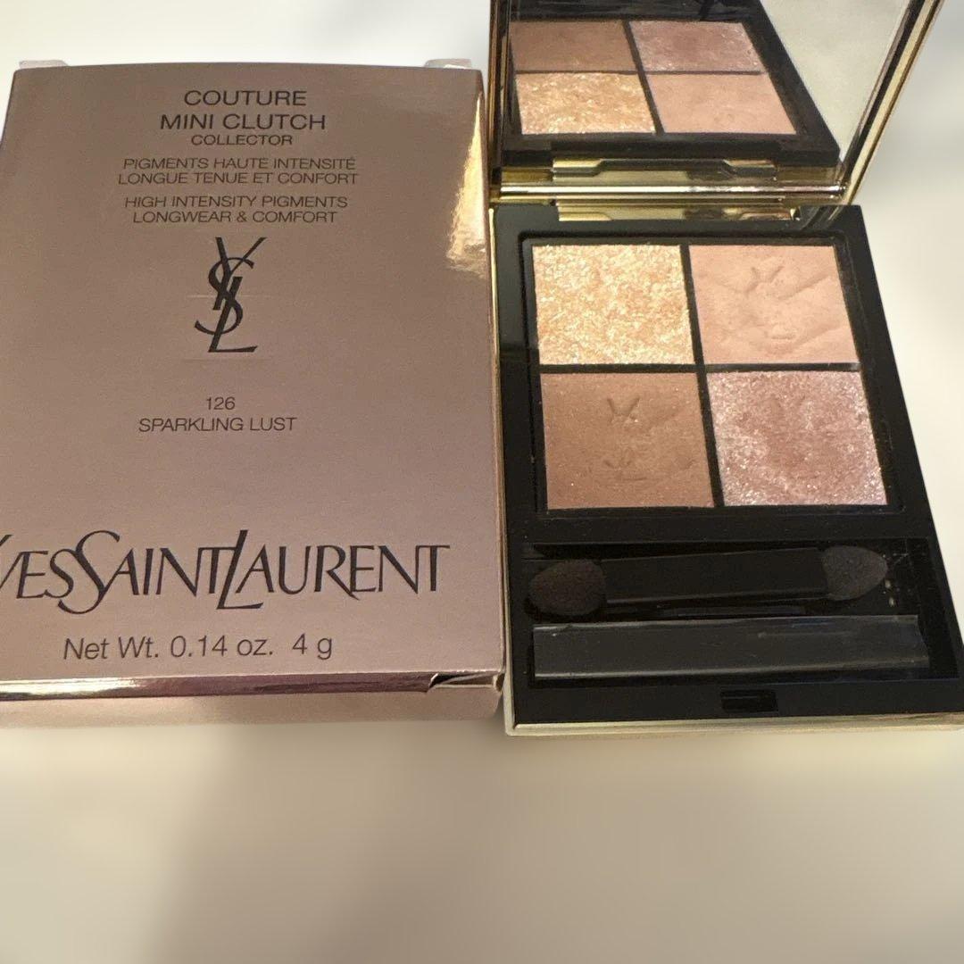 YSLクチュールミニクラッチ126スパークリングラストアイシャドウ
