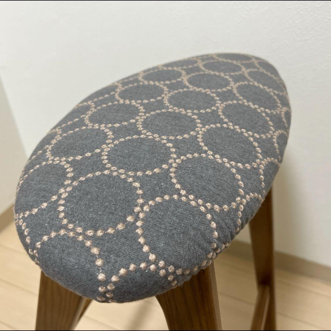 ミナペルホネン スツール タンバリン 折りたたみ 【グレー/ブルー】 チェア