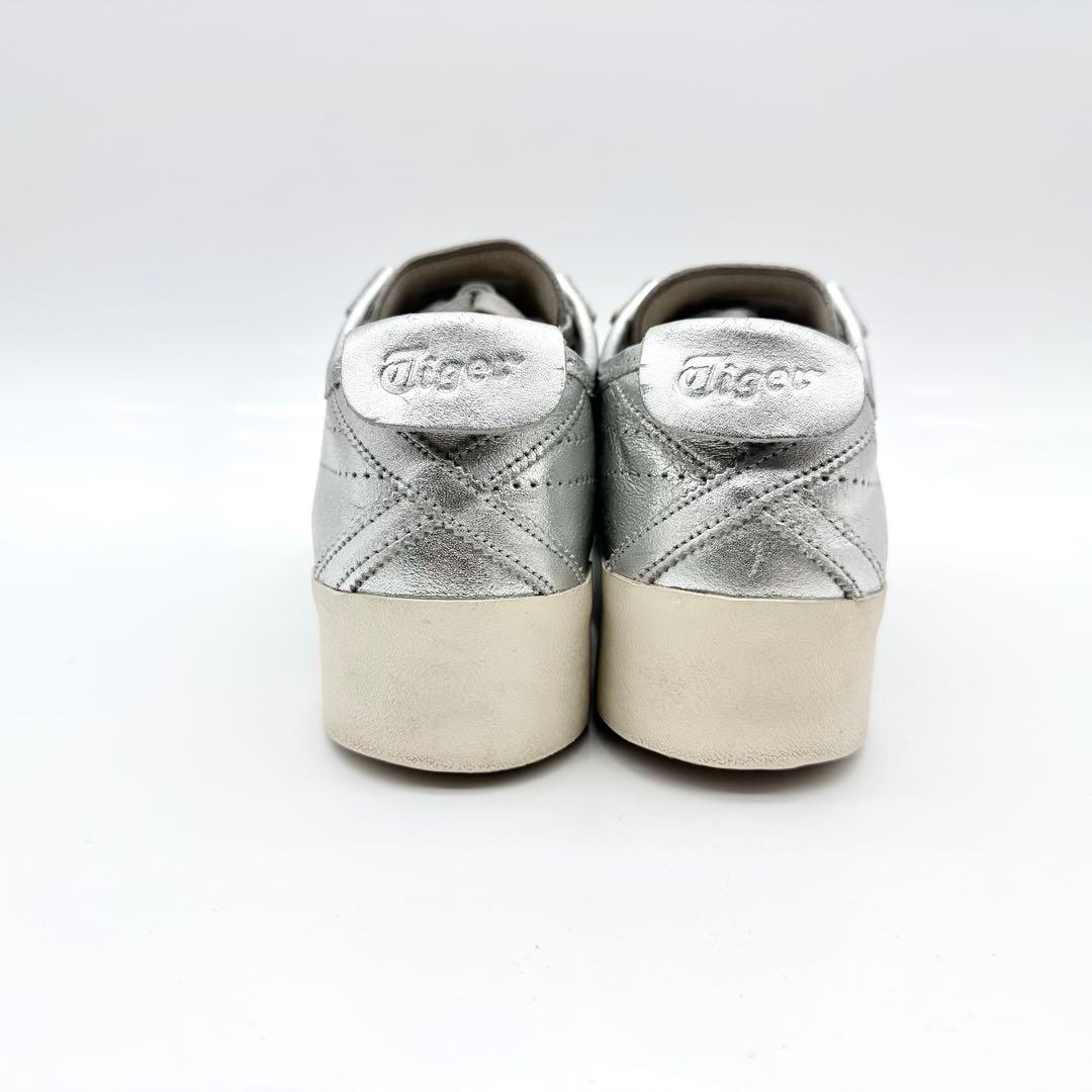 オニツカタイガー メキシコ 66 SD PF シルバー レザー ボリューム 厚底