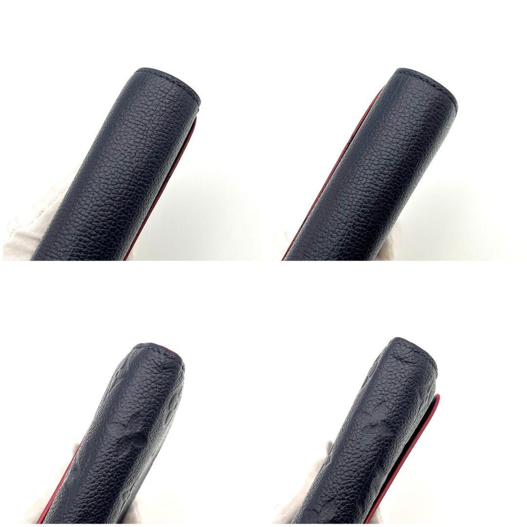 使用感小✨ルイヴィトン アンプラント ポルトフォイユサラ マリーヌルージュ長財布