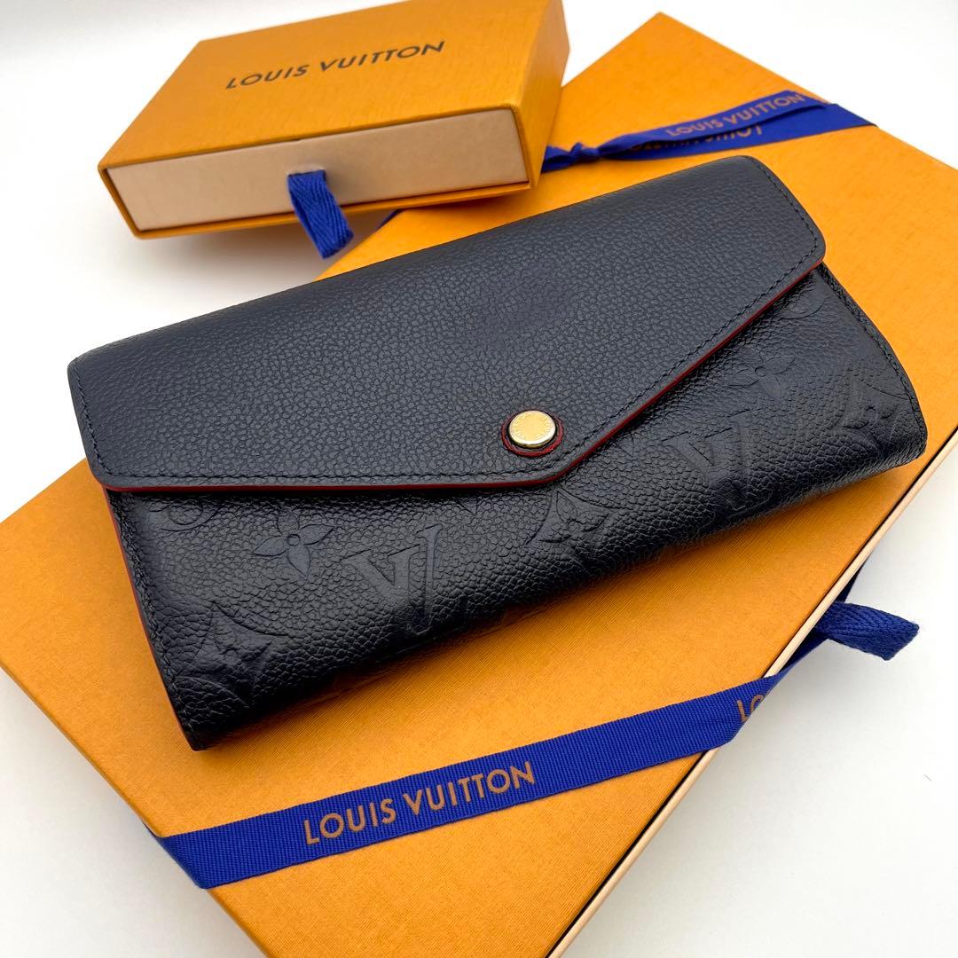 使用感小✨ルイヴィトン アンプラント ポルトフォイユサラ マリーヌルージュ長財布