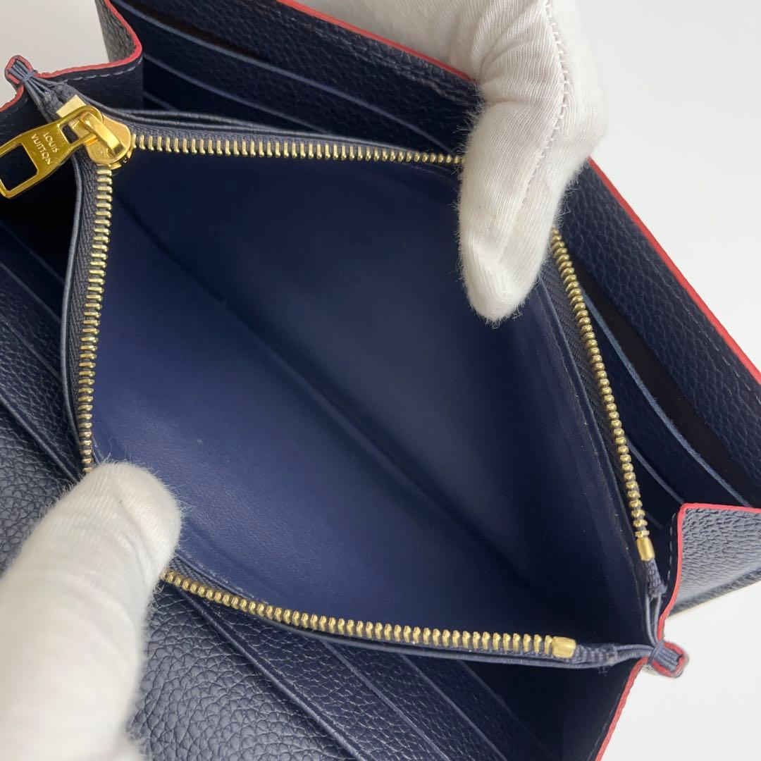 使用感小✨ルイヴィトン アンプラント ポルトフォイユサラ マリーヌルージュ長財布