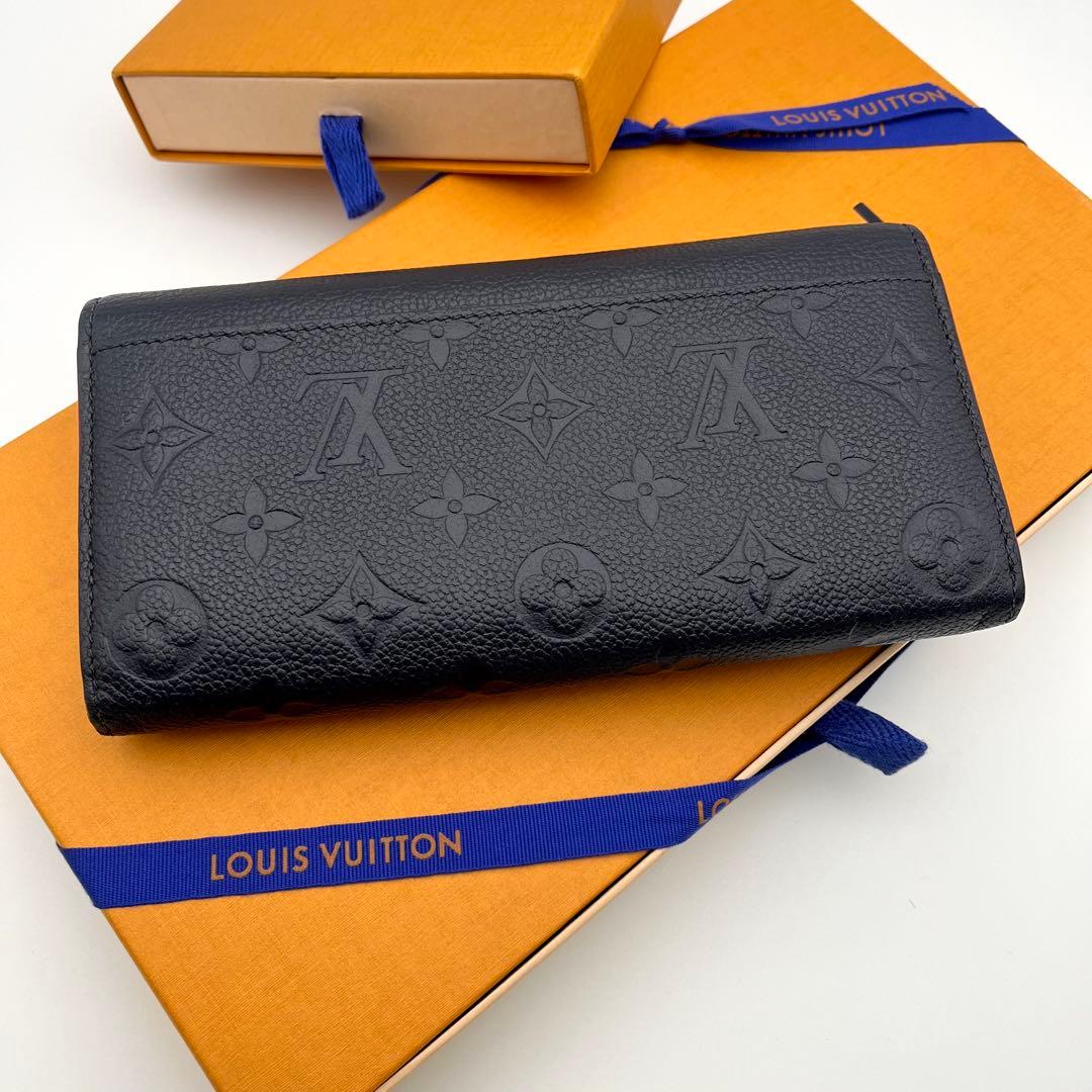 使用感小✨ルイヴィトン アンプラント ポルトフォイユサラ マリーヌルージュ長財布