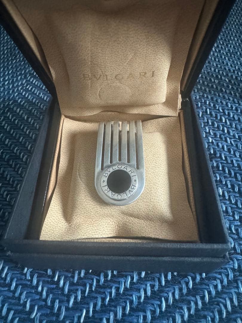 ブルガリ　オニキスマネークリップ