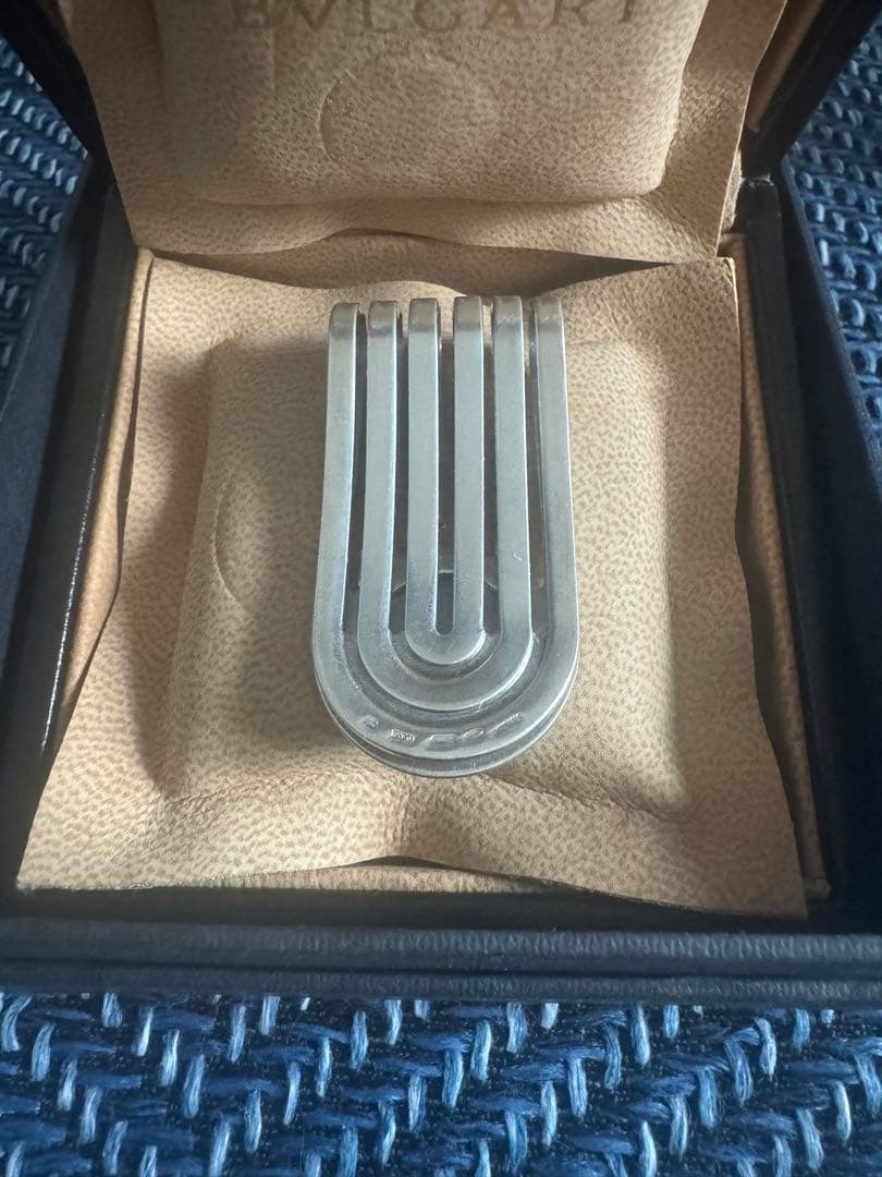 ブルガリ　オニキスマネークリップ