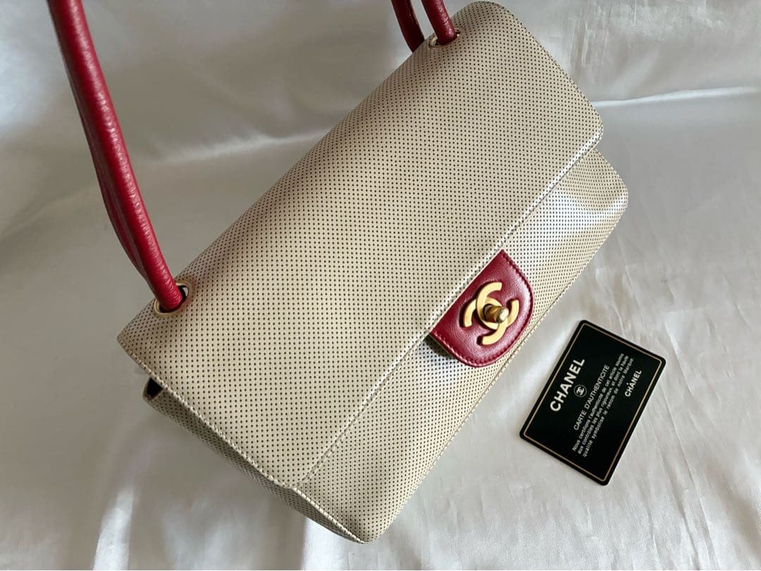 にこにこ 様♡CHANEL バイカラー　レザーショルダーバッグ
