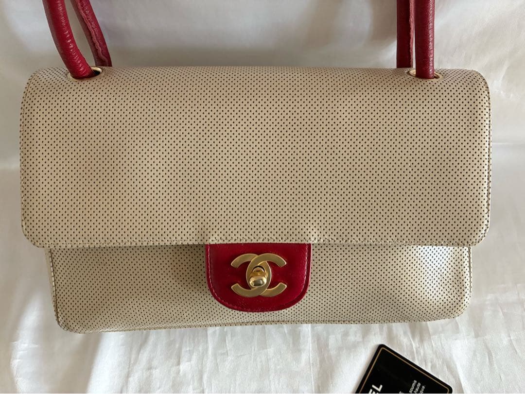 にこにこ 様♡CHANEL バイカラー　レザーショルダーバッグ