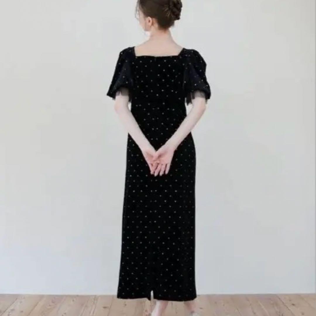 Acka bijou dot velours dress サイズ：1