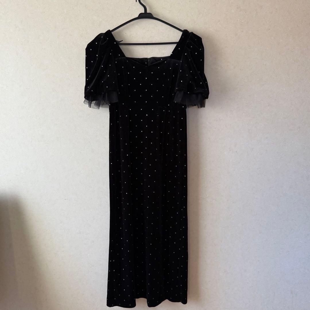 Acka bijou dot velours dress サイズ：1