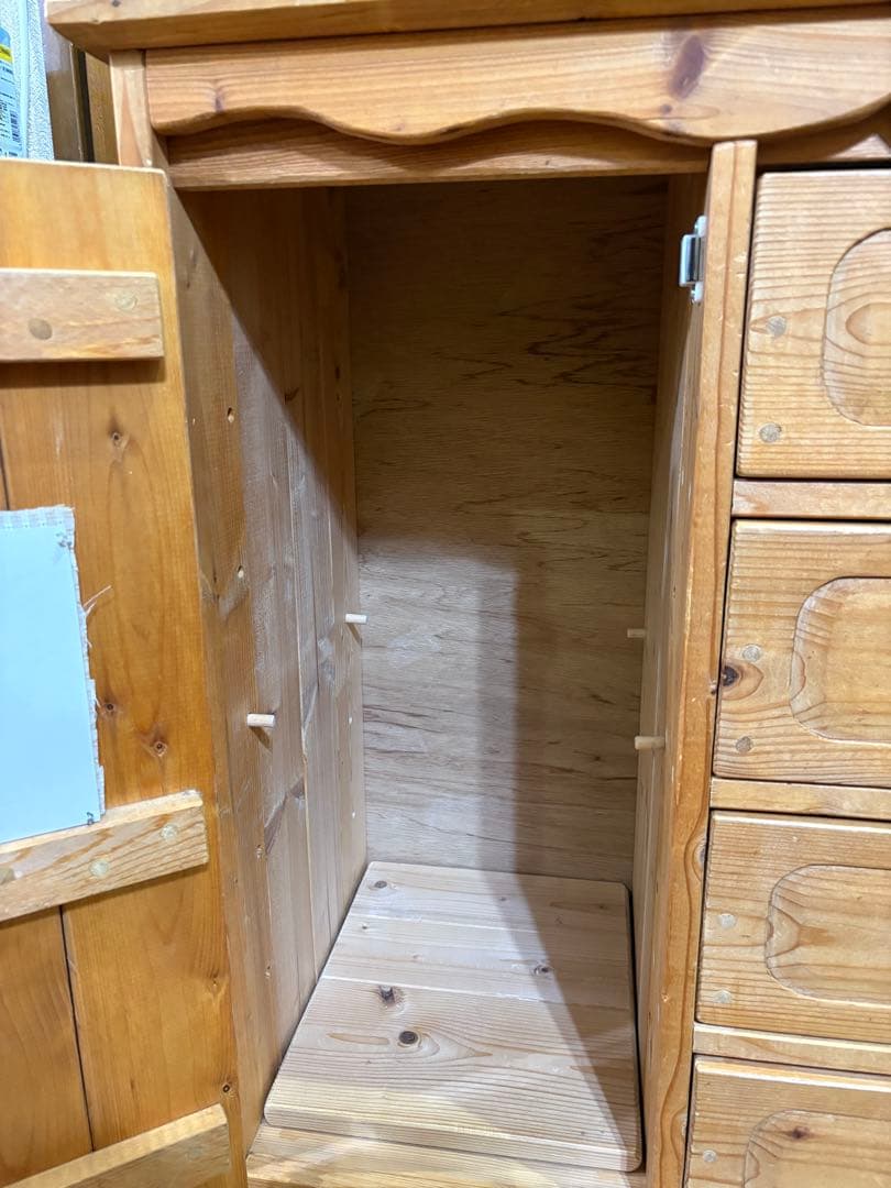 カントリー家具　チェスト　ハート