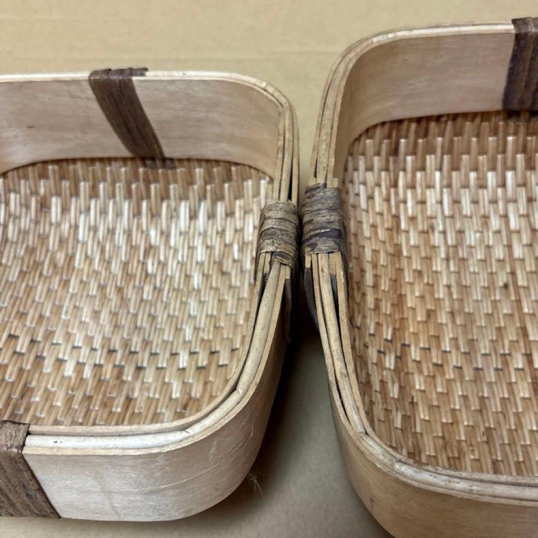 韓国　柳行李　籠　かご　希少