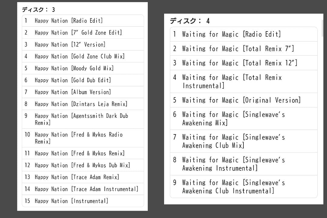 ACE OF BASE The Singles CDボックスセット