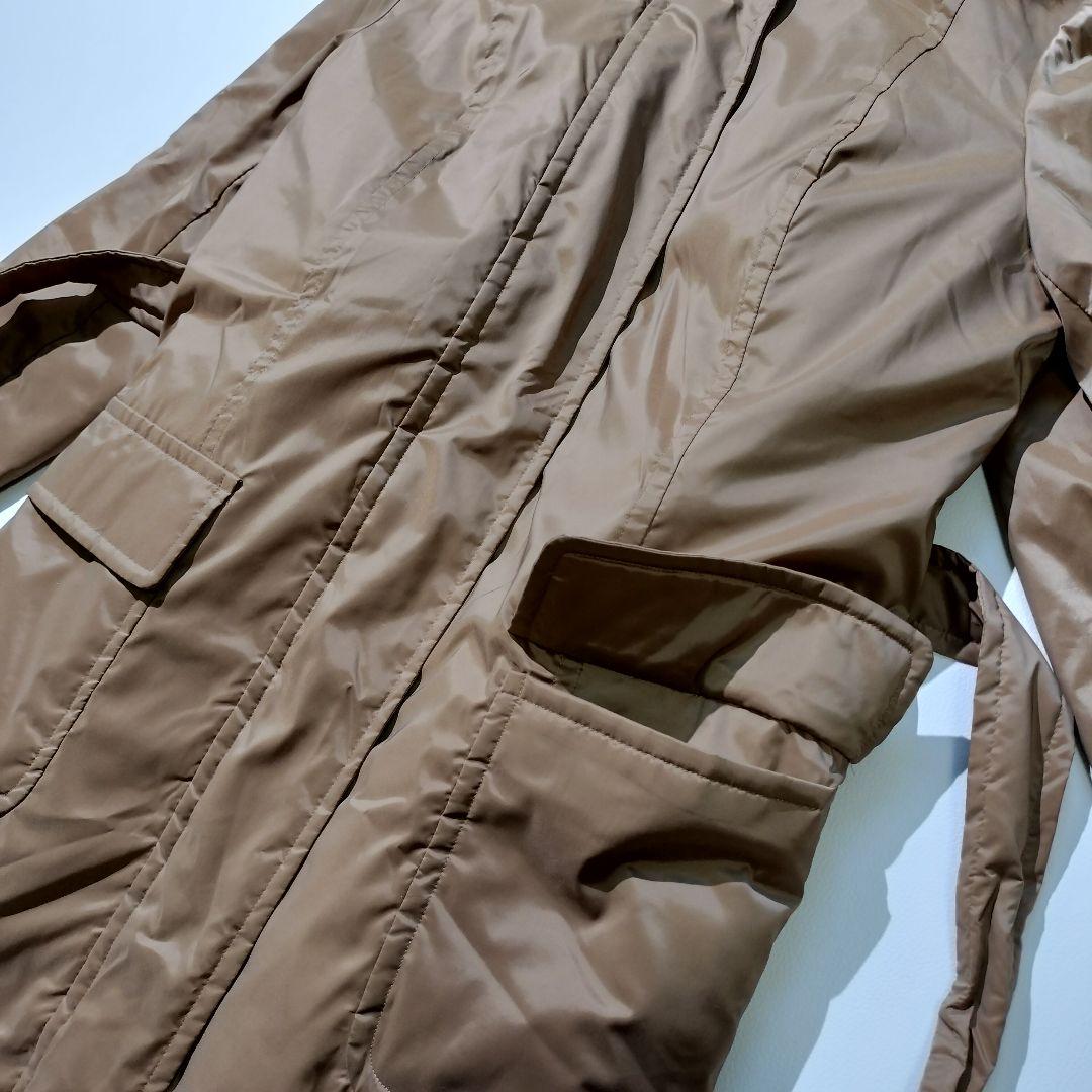 バーバリー ロンドン　ダウンライナー付き ロング コート フォックスファー　44