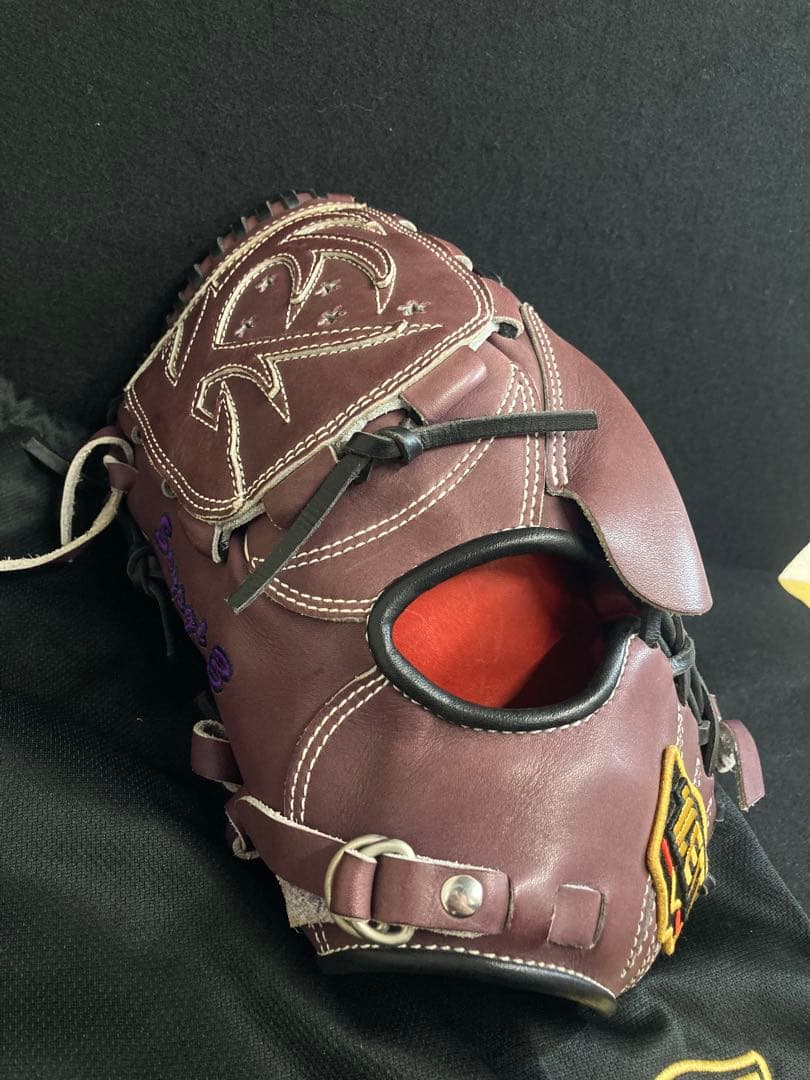 ZETT PROSTATUS 硬式 野球 グローブ プロステ ゼット 紫 左利き