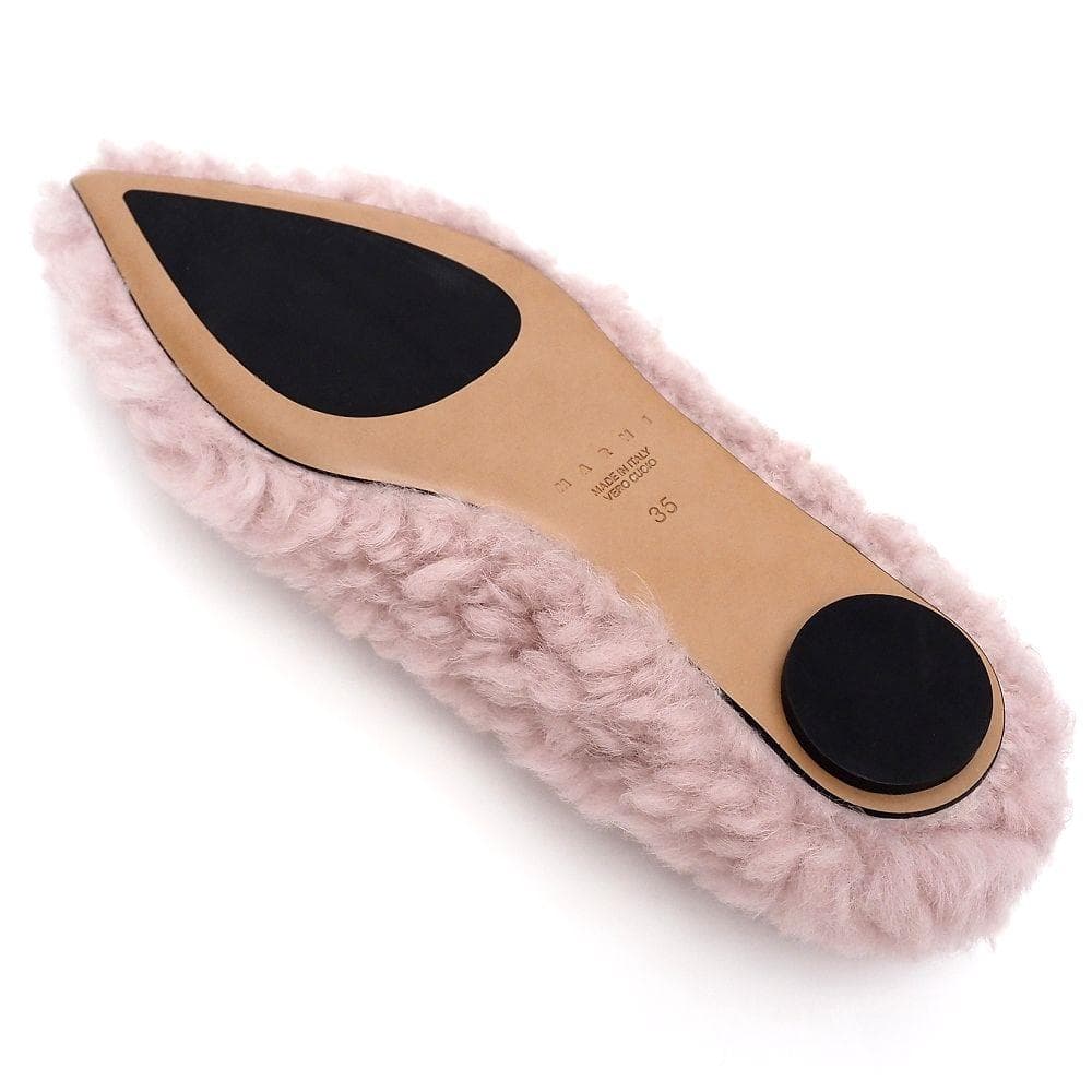 I0680S 未使用品訳あり MARNI ラムファー パンプス 35 マルニ